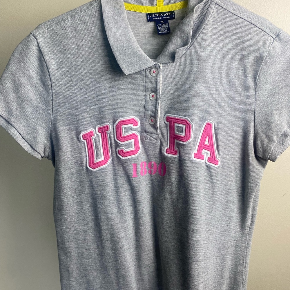 Polo Grey Shirt Women Medium